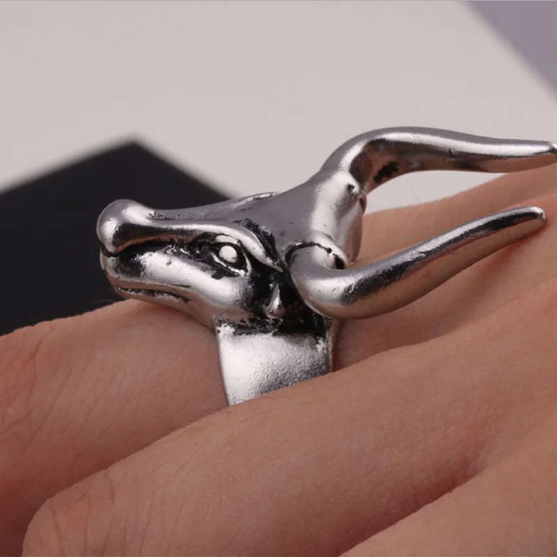 2021 European Retro Punk Spirit Snake & Dragon Ring - Image 11