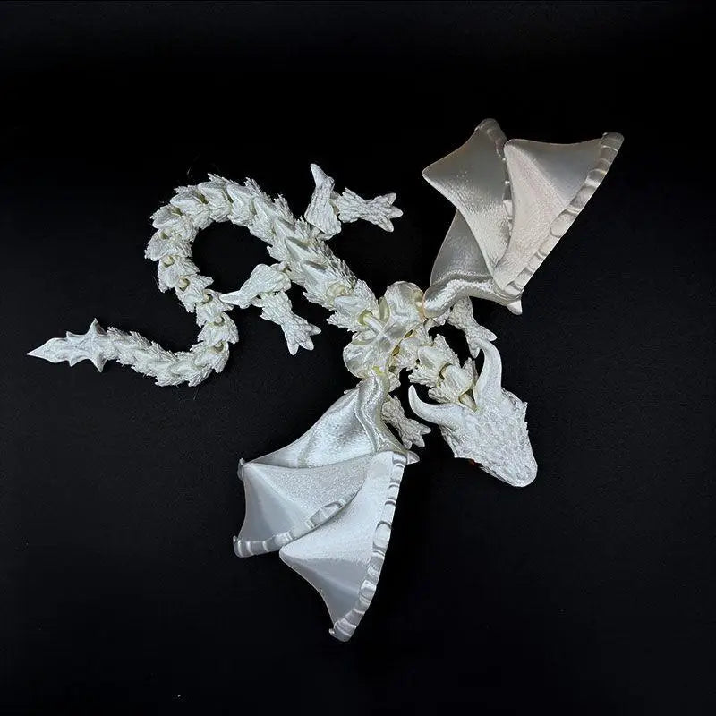 3D Printed Winged Carriage Dragon Figurine with Random Eyes & Art Deco Resin Dragon Sculpture – Tabletop Animal Theme Deco 1PC 2025 - Image 9