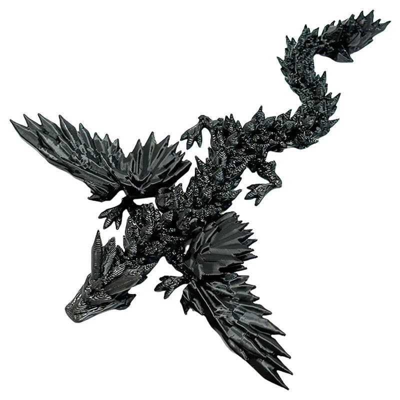 3D Printed Dragon with Movable Wings – Office Desk Accessory & Creative Home Decor - Image 6