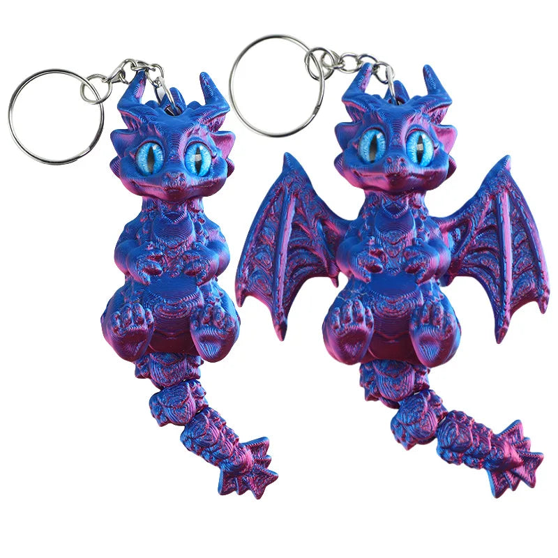 3D Printed Articulated Demon Dragon – Fidget Toy & Desktop Ornament Figurine - Image 15