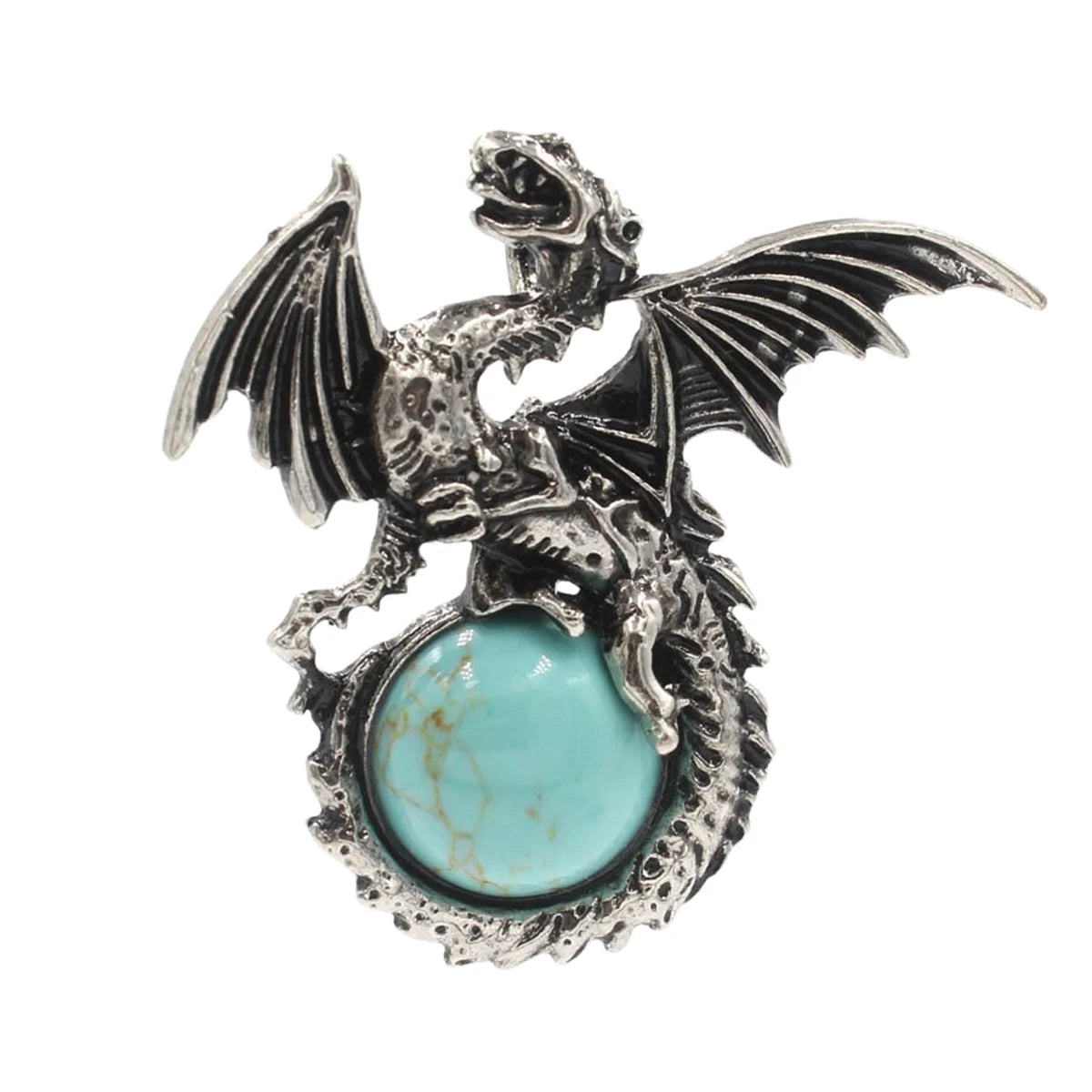Dragon with Wings Gemstone Pendant - Image 30