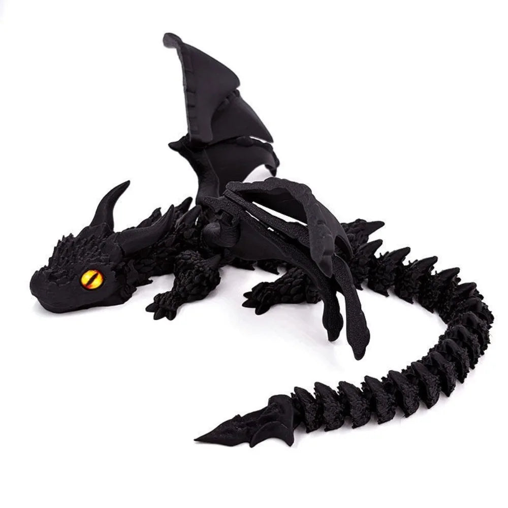 3D Printed Winged Carriage Dragon Figurine - Image 11