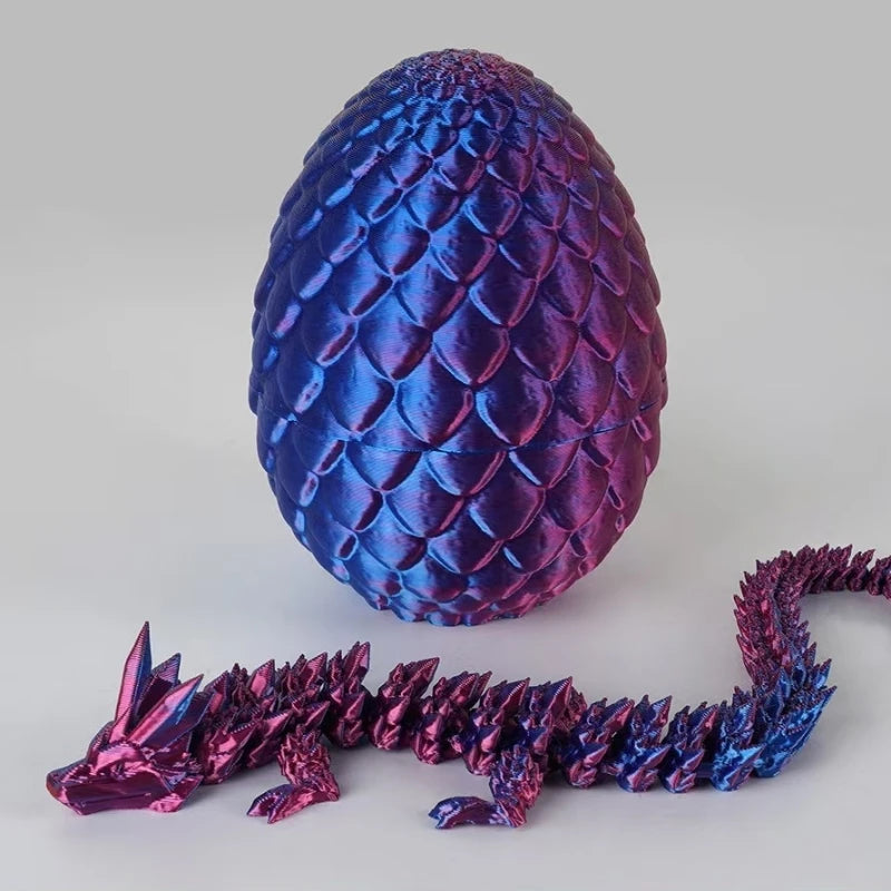 1/2PCS 3D Printed Dragon Egg with Full Articulated Dragon – Movable Desktop Ornament & Kid Toy - Image 26