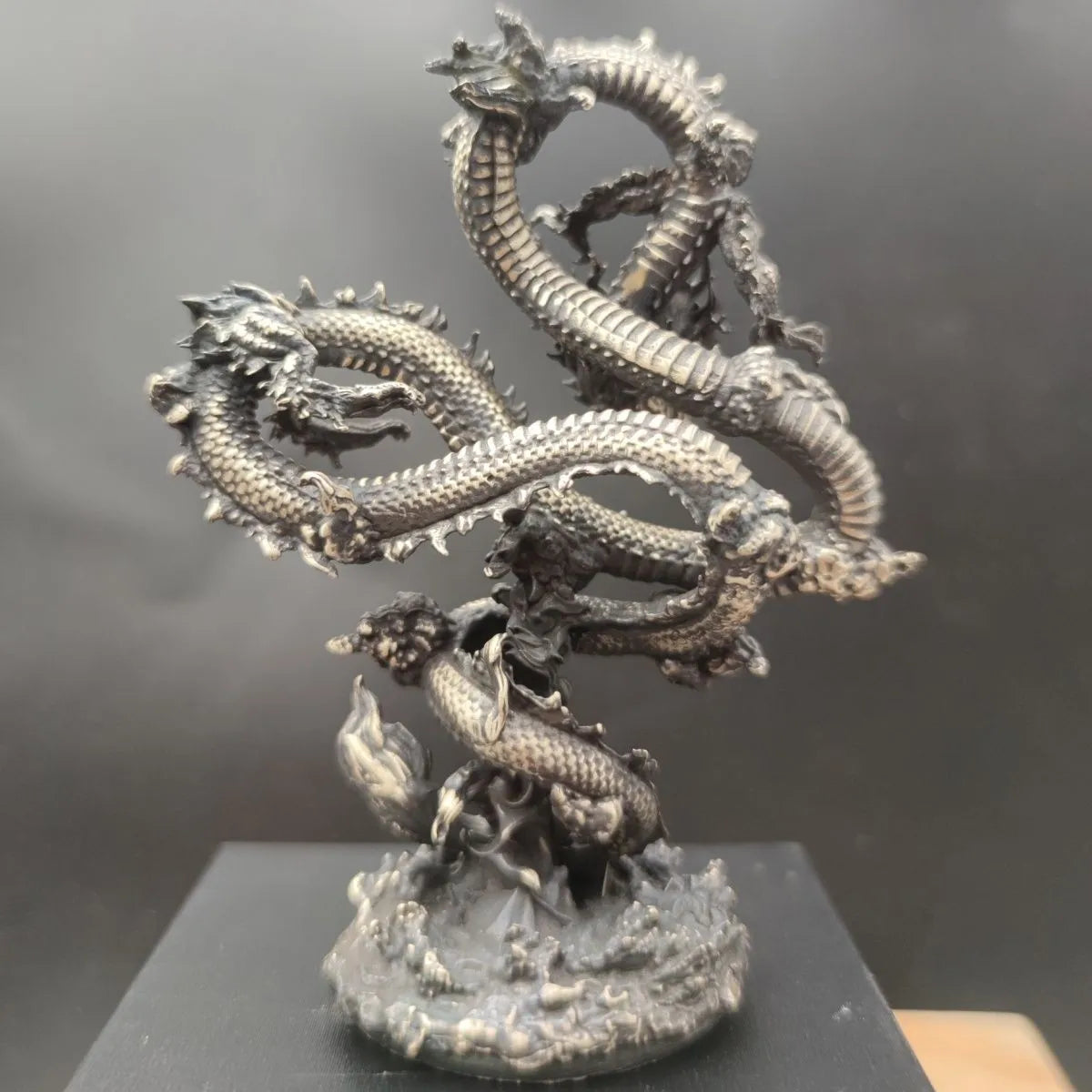 Creative Oriental Dragon Bronze Statue - Image 5