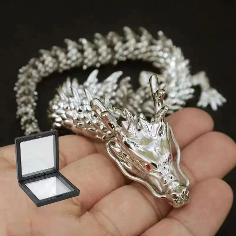 3D Dragon Statue Ornament – Movable Jointed Body in Ancient Copper Finish | Desktop Brass Craft for Home & Office Decoration - Image 7