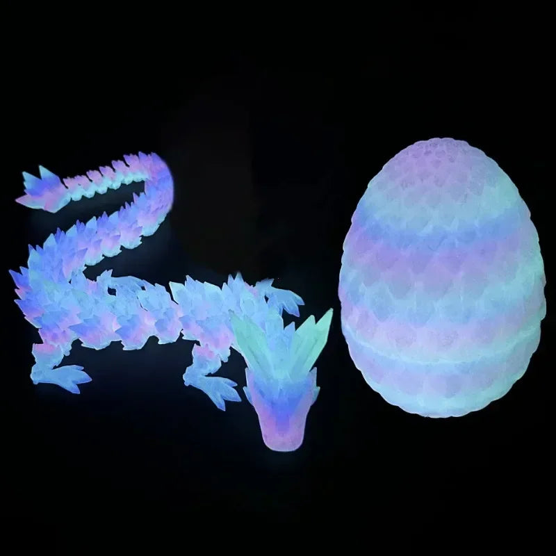 1/2PCS 3D Printed Dragon Egg with Fully Articulated Dragon - Image 14