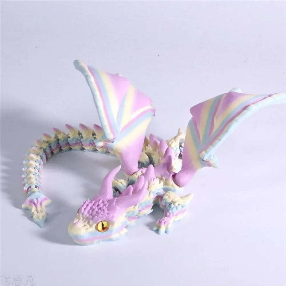 3D Printed Flying Dragon Figures – High-Quality Multi-Jointed Movable Models for Home & Desk Decor - Image 6