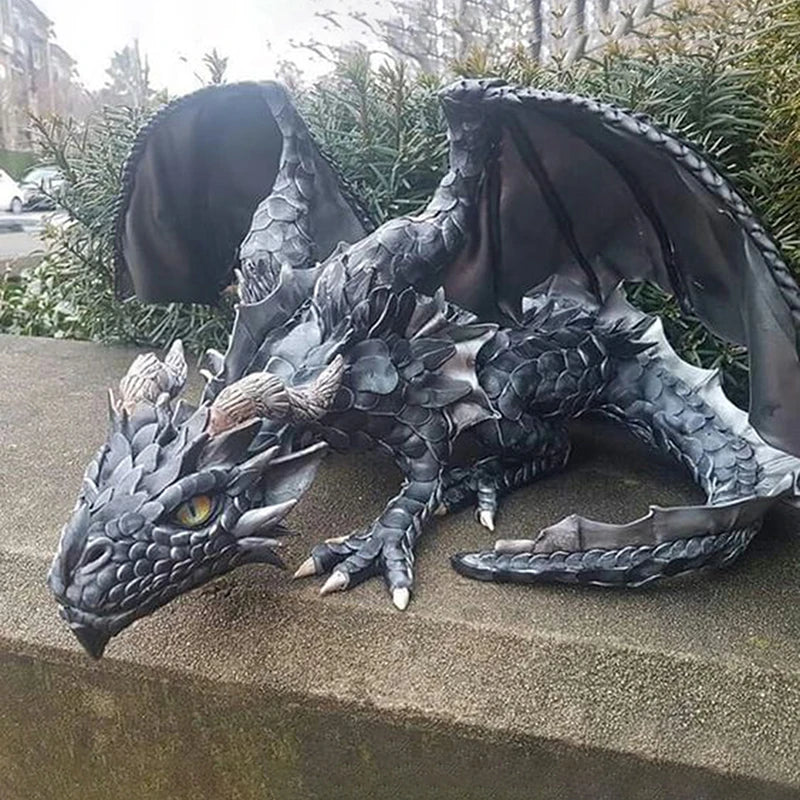 Garden Guardian Dragon Sculpture - Image 2
