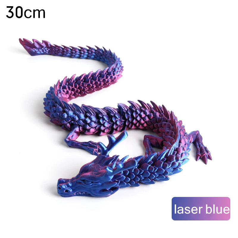150cm Huge 3D Printed Jointed Loong Dragon Ornament – Creative Decor for Plants, Rockery & Fish Tank Landscaping - Image 7