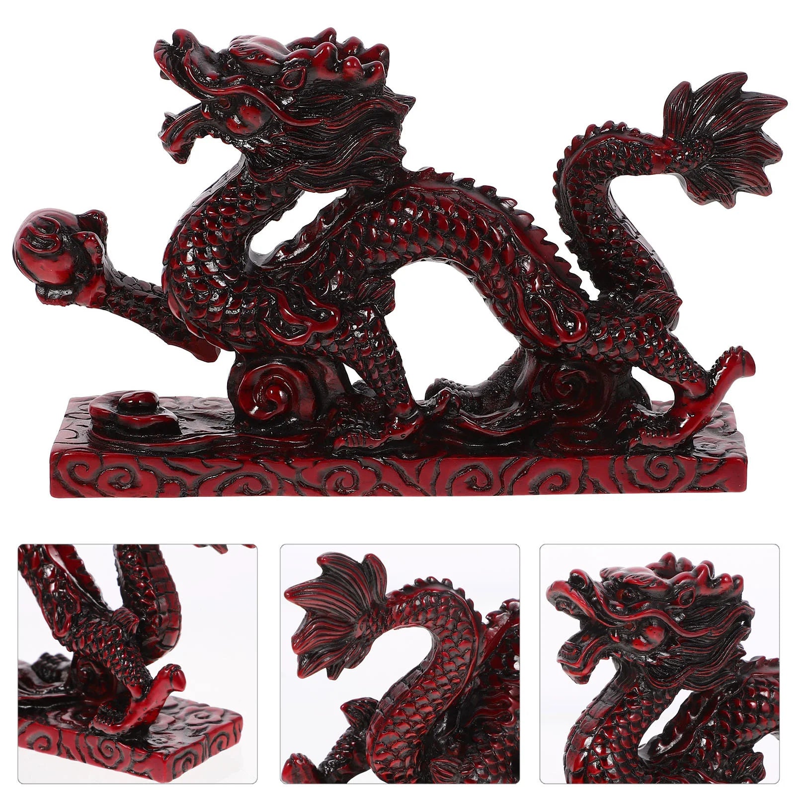 6 Inch Resin Dragon Chinese Zodiac Decoration – Small Desktop Figurine & Miniature Ornament - Image 7