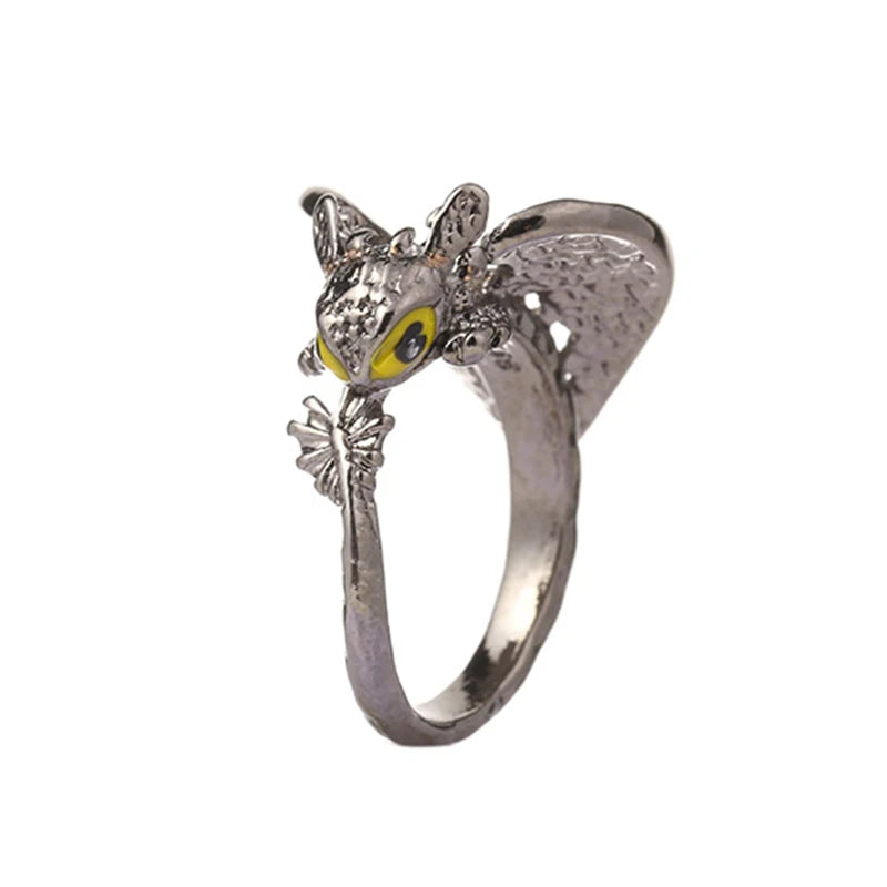 2024 New Gothic Punk Dragon Ring – Retro Animal Adjustable Finger Ring for Men & Women | Magical Cool Jewelry Gift - Image 7