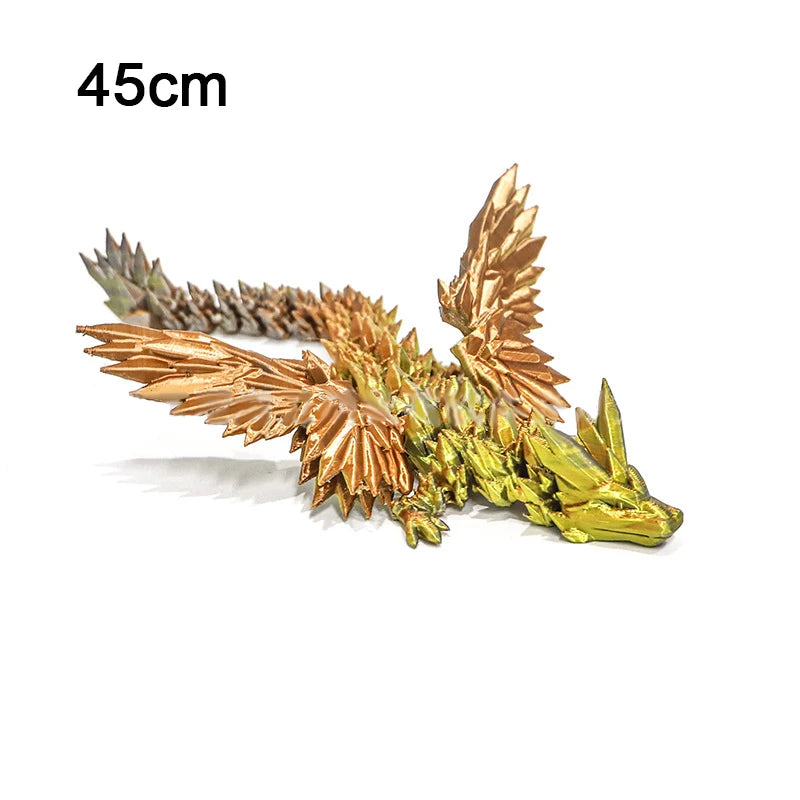 3d Printed Dragon Crystal Flying Dragon Wing Joint Movable Creative Divine Dragon Ornament -20cm/45cm - Image 10