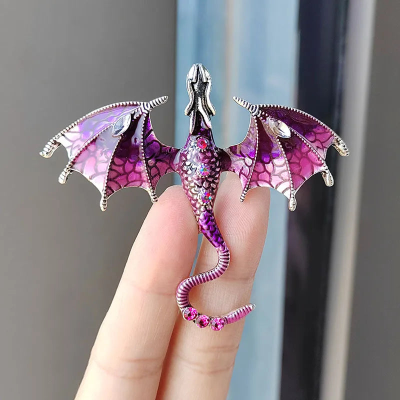 2024 Enameled Dragon Brooch - Image 2
