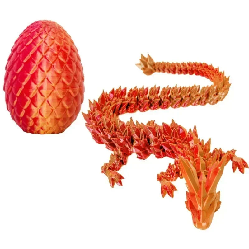 1/2PCS 3D Printed Dragon Egg with Fully Articulated Dragon - Image 16
