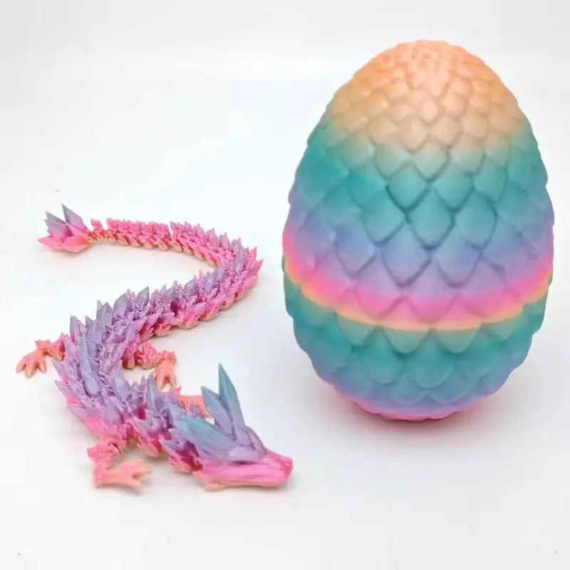 1/2PCS 3D Printed Dragon Egg with Full Articulated Dragon – Movable Desktop Ornament & Kid Toy - Image 22