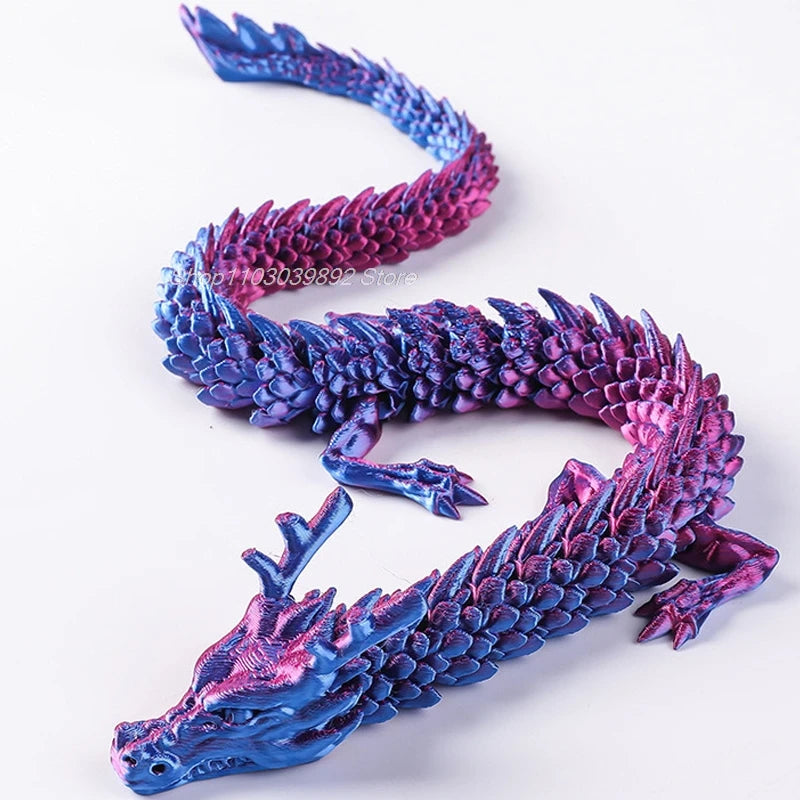 3D Printed Magic Dragon Fidget Toy – Movable Joint, Rotatable Articulated Desktop Ornament - Image 5