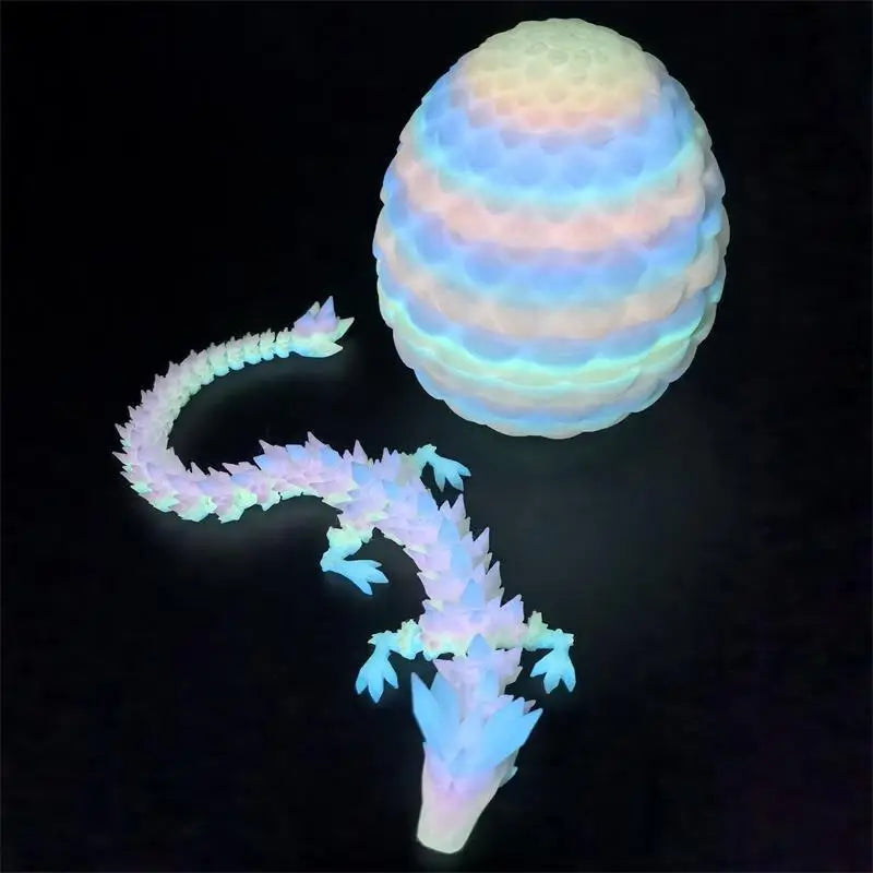 1/2PCS 3D Printed Dragon Egg with Full Articulated Dragon – Movable Desktop Ornament & Kid Toy - Image 30