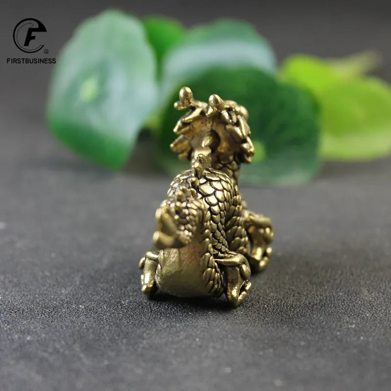 Antique Bronze Chinese Mythical Dragon Statue - Image 4