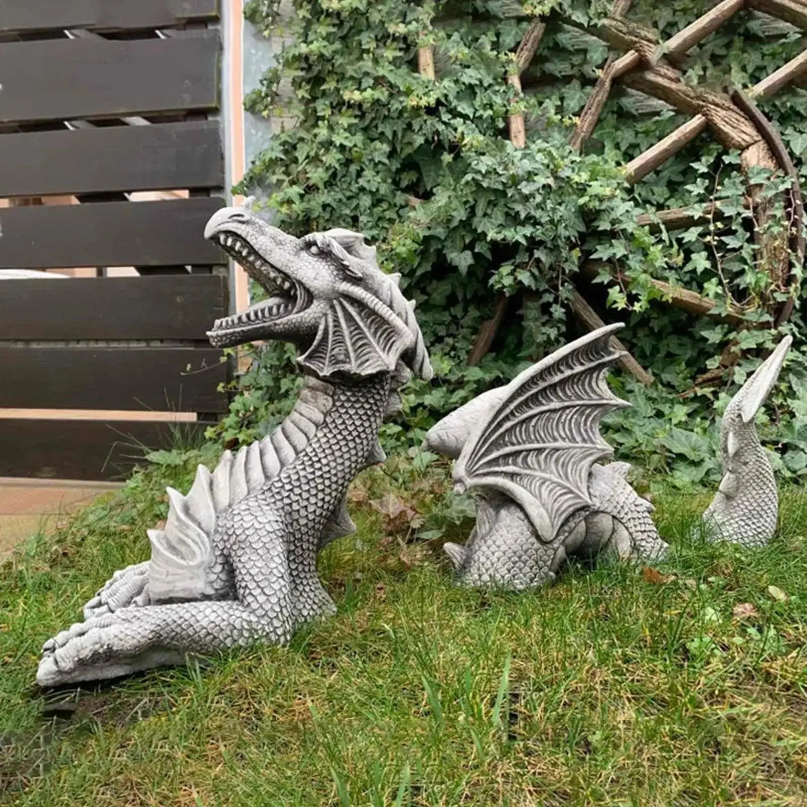 Dragon Shape Resin Lawn Sculpture - Image 8