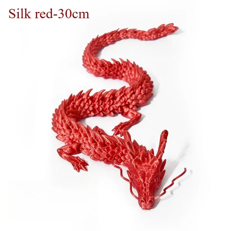 1PC Exquisite 3D Printed Chinese Dragon Ornament – Flexible Joints for Customizable Poses | Unique Anime-Inspired Collectible - Image 16