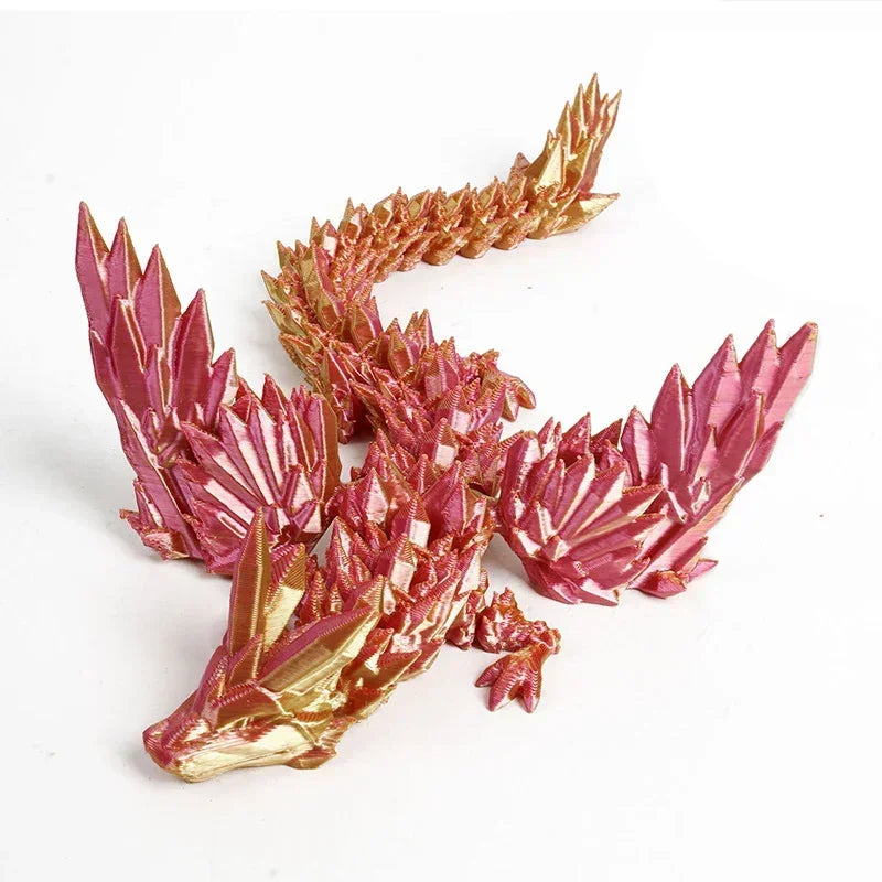 3D Printing Dragon Ornaments Sculpture – Flexible Articulated Dragon Crafts | Creative Kid Interaction Toys & Decorative Figurines - Image 11
