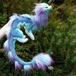 60cm Blue Dragon Plush Doll