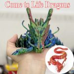 Giant 23.62" 3D Dragon Figurine – Perfect Desk, Car & Office Decor | Ideal Gift for Christmas, Thanksgiving & Valentine's