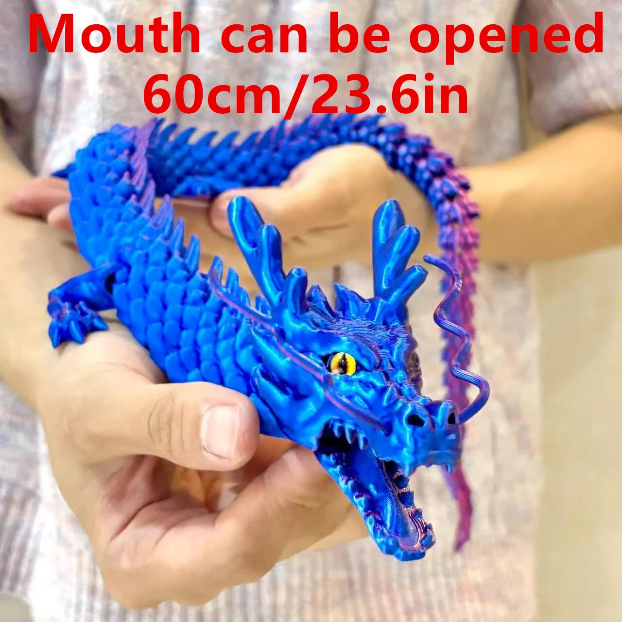 60cm/23.6" 3D Printed Articulated Dragon