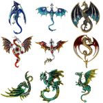 Enamel Dragon Pins for Women