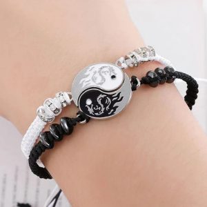 Fashion Yin Yang Dragon Couple Bracelet