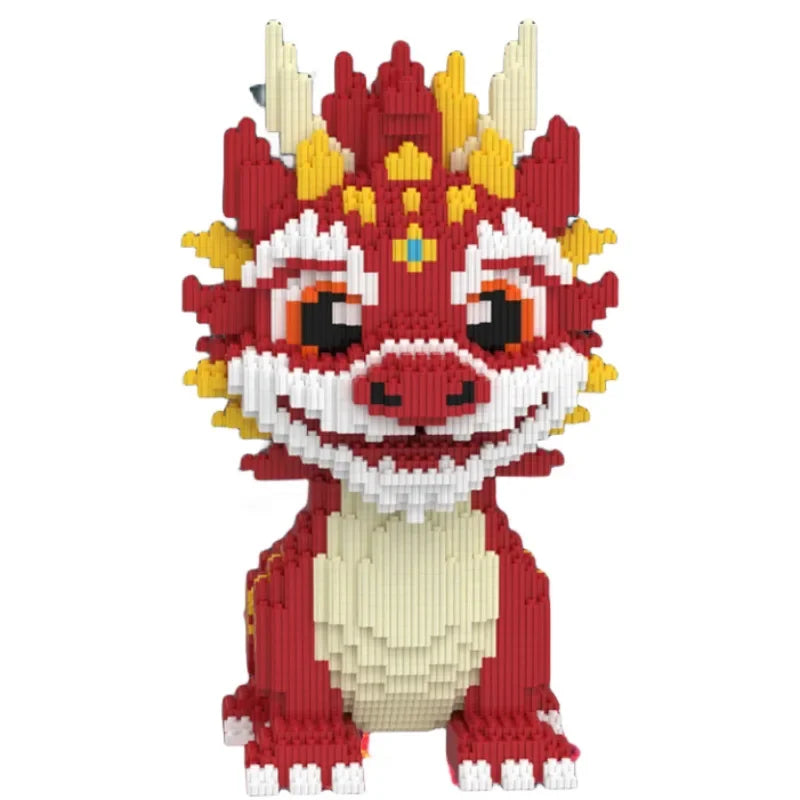 30CM DIY Dragon Building Blocks – 3D Puzzle Toy & Desktop Decoration for Kids - Image 7