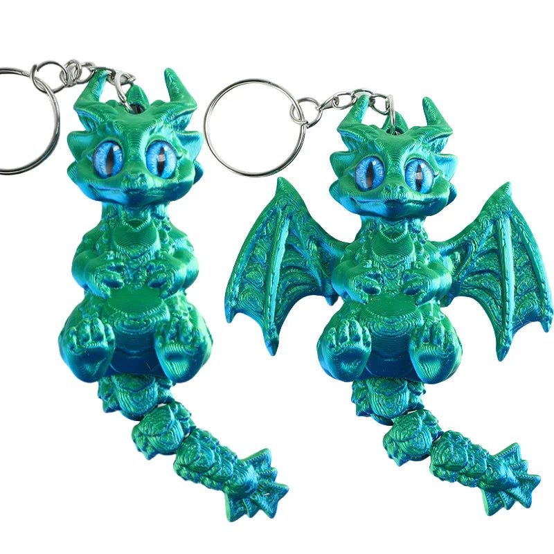 3D Printed Articulated Demon Dragon – Fidget Toy & Desktop Ornament Figurine - Image 10