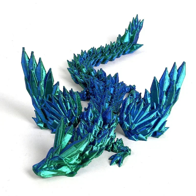 3D Printing Dragon Ornaments Sculpture – Flexible Articulated Dragon Crafts | Creative Kid Interaction Toys & Decorative Figurines - Image 6