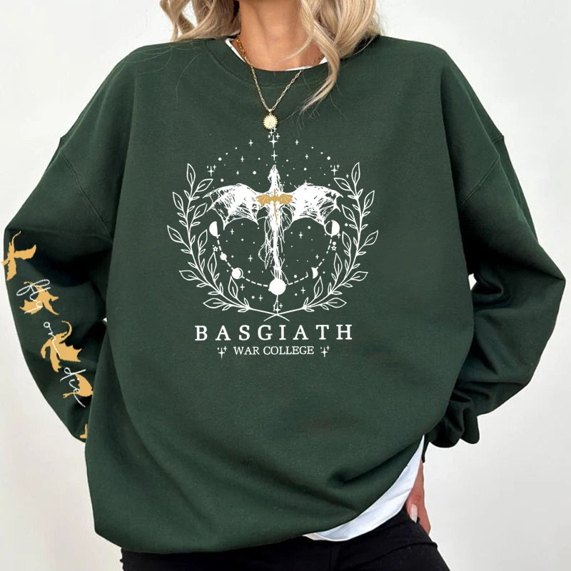Fourth Wing Sweatshirt for Women – Basgiath War College Dragon Rider Crewneck Pullover | Fantasy Streetwear Hoodie - Image 5