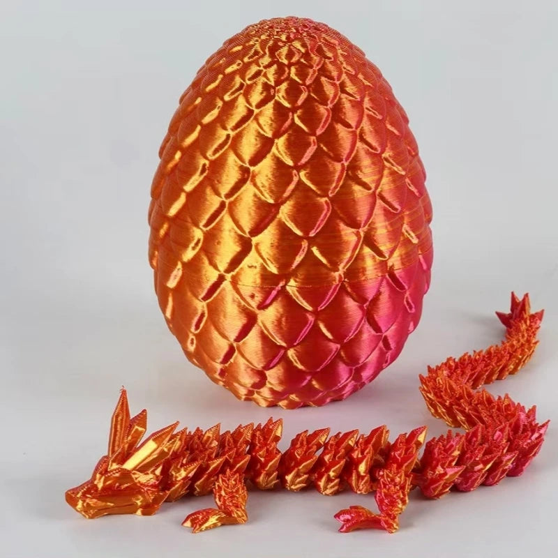 1/2PCS 3D Printed Dragon Egg with Full Articulated Dragon – Movable Desktop Ornament & Kid Toy - Image 15