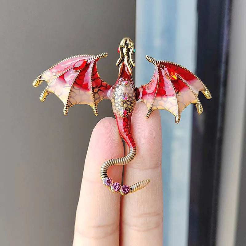 2024 Enameled Dragon Brooch - Image 3