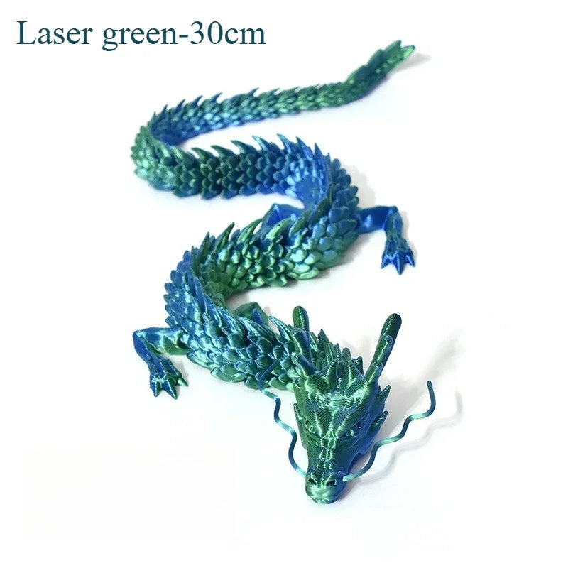 1PC Exquisite 3D Printed Chinese Dragon Ornament – Flexible Joints for Customizable Poses | Unique Anime-Inspired Collectible - Image 14