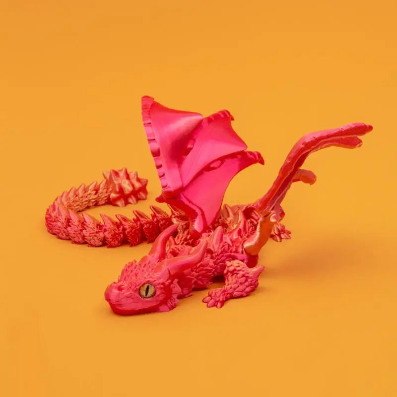 3D Printed Winged Carriage Dragon Figurine with Random Eyes & Art Deco Resin Dragon Sculpture – Tabletop Animal Theme Deco 1PC 2025 - Image 12