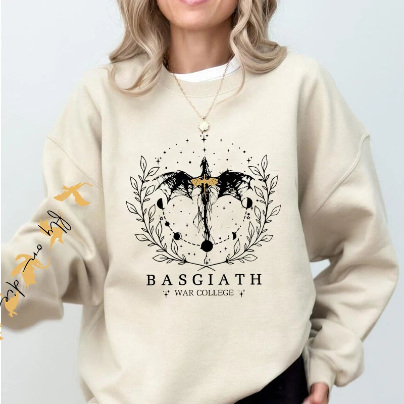 Fourth Wing Sweatshirt for Women – Basgiath War College Dragon Rider Crewneck Pullover | Fantasy Streetwear Hoodie - Image 4