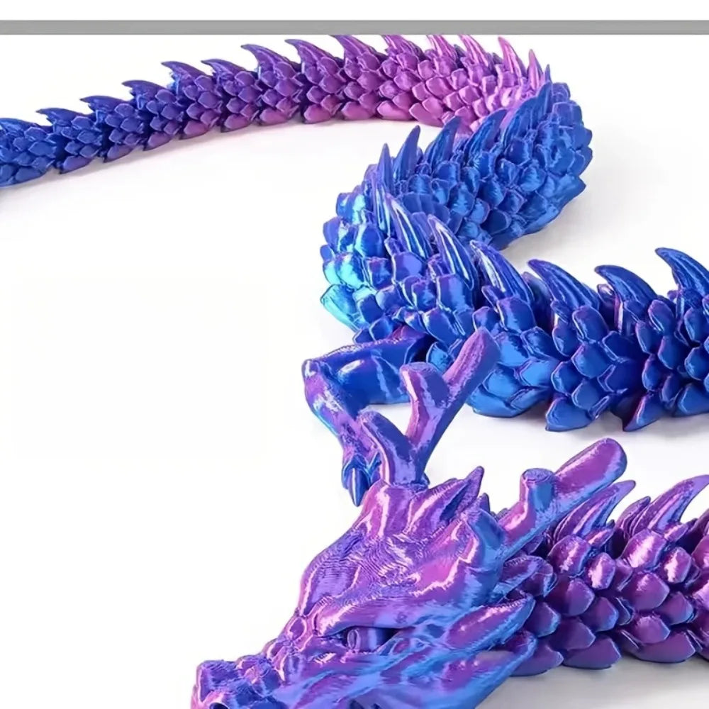 1PC Exquisite 3D Printed Chinese Dragon Ornament – Flexible Joints for Customizable Poses | Unique Anime-Inspired Collectible - Image 3