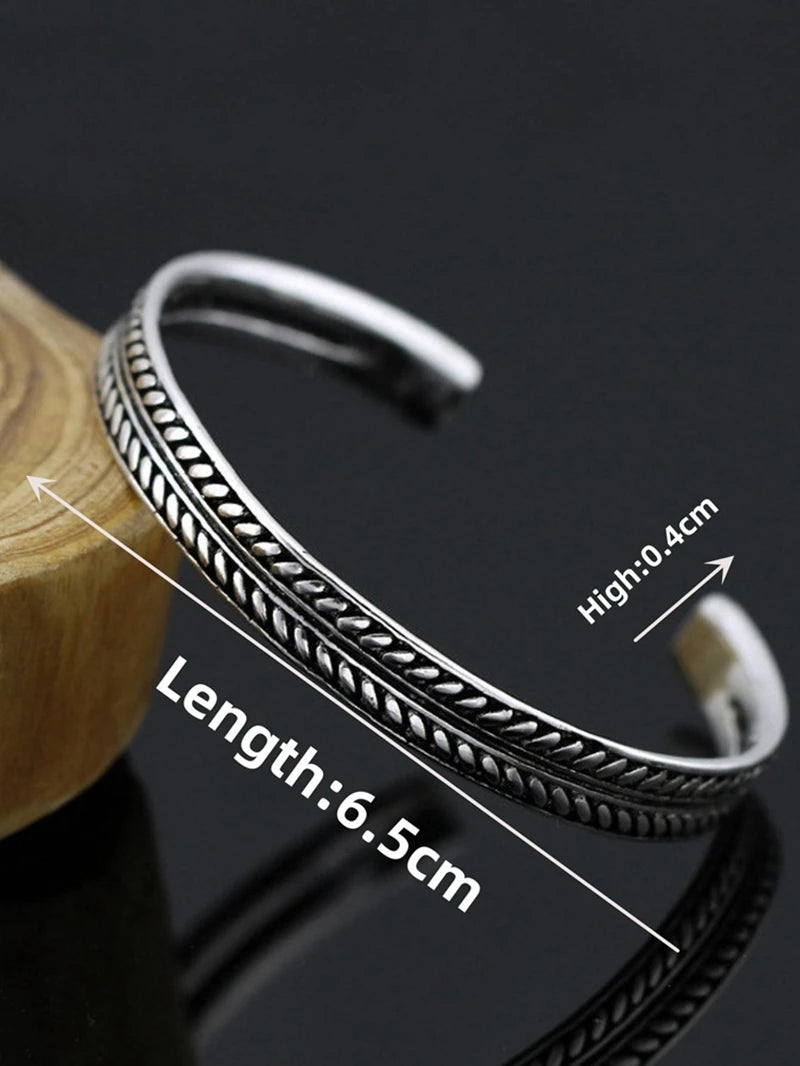 Fashion Gothic Dragon Head Bracelet – Viking-Inspired Open Cuff for Men & Couples - Image 5