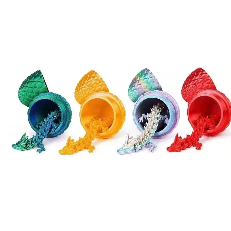 1/2PCS 3D Printed Dragon Egg with Full Articulated Dragon – Movable Desktop Toy & Collectible Ornament - Image 9
