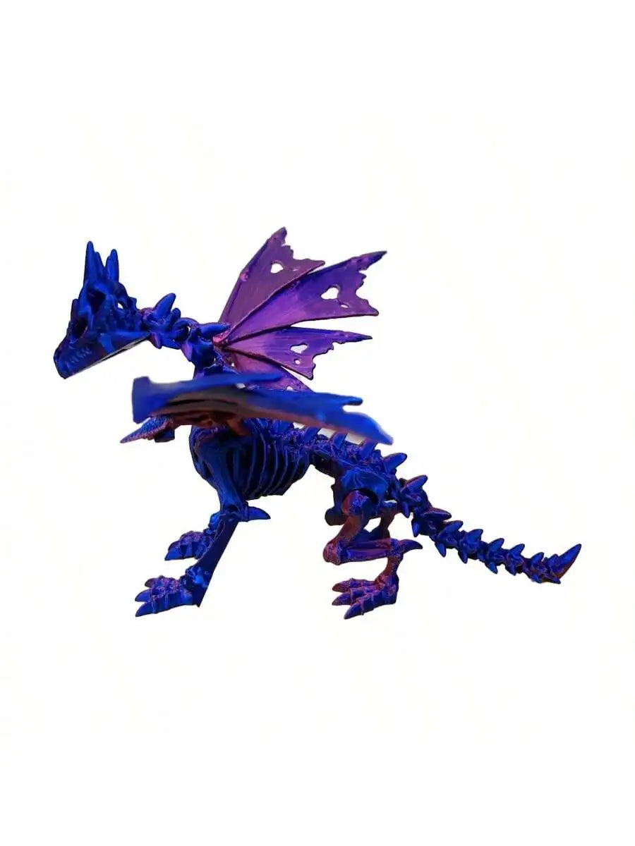 1Pc 3D Printed Dragon Skeleton with Movable Joints – Unique Indoor/Outdoor Decor & Animal Model Figurine - Image 7