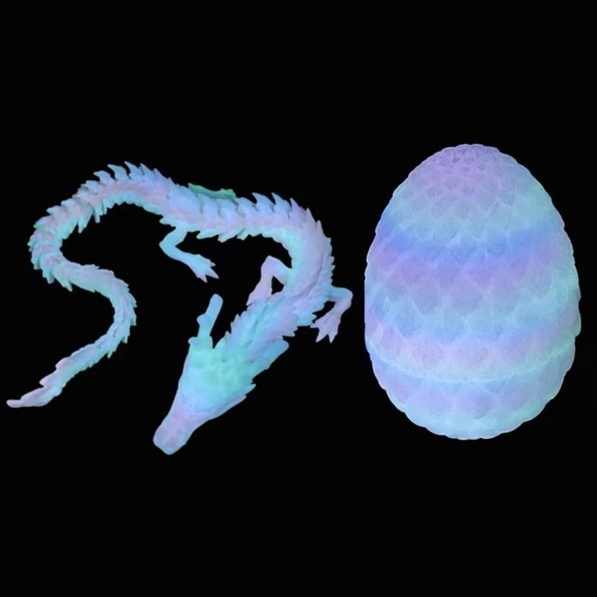 1/2PCS 3D Printed Dragon Egg with Full Articulated Dragon – Movable Desktop Ornament & Kid Toy - Image 10