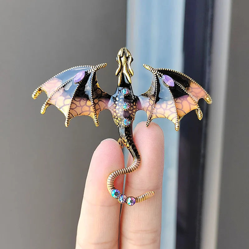 2024 Enameled Dragon Brooch - Image 8