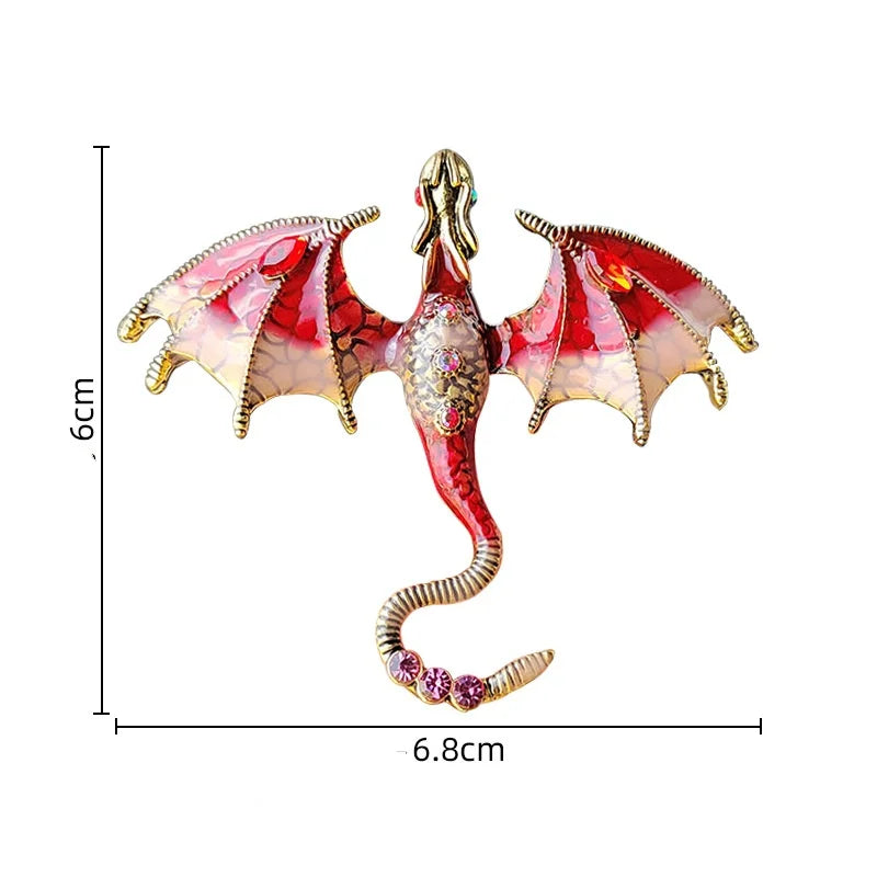 2024 Enameled Dragon Brooch - Image 5
